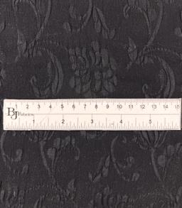 Vintage Silk Matelassé in Black