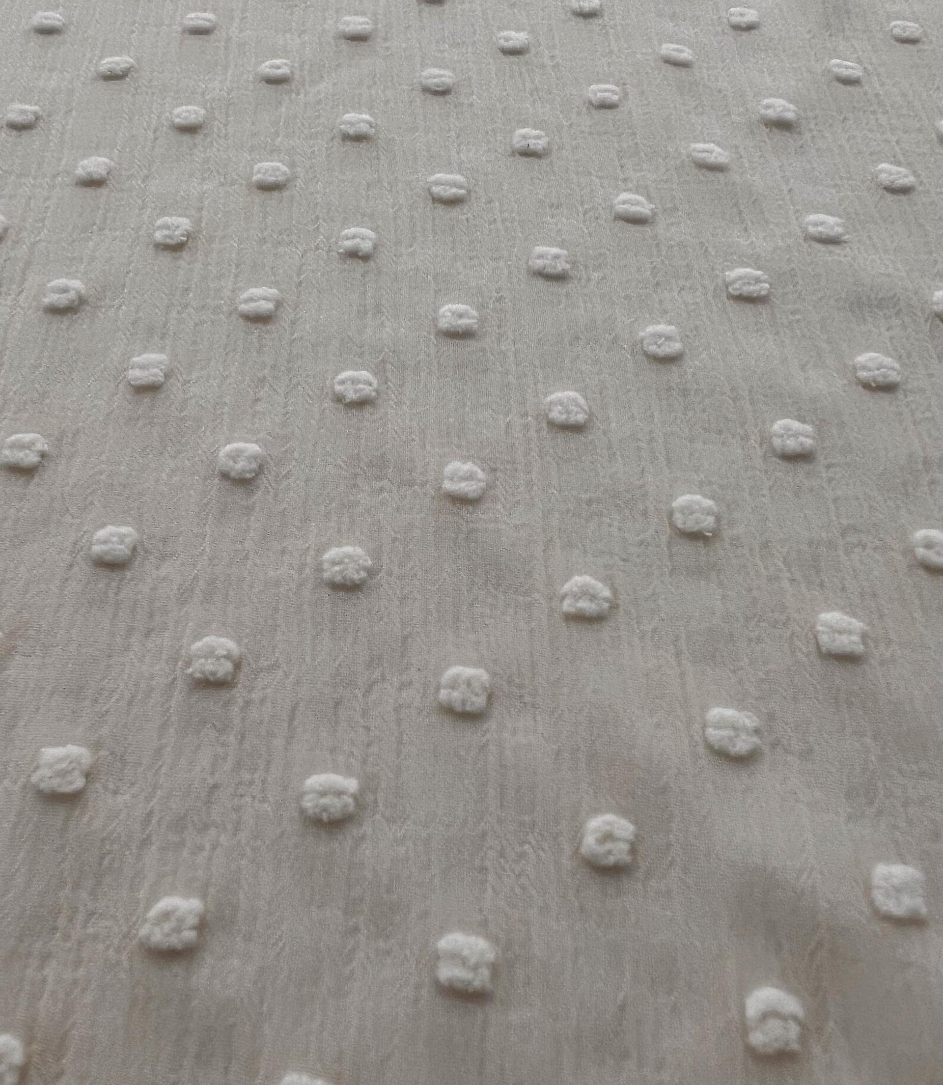 Clip Dotted Chiffon in Cream