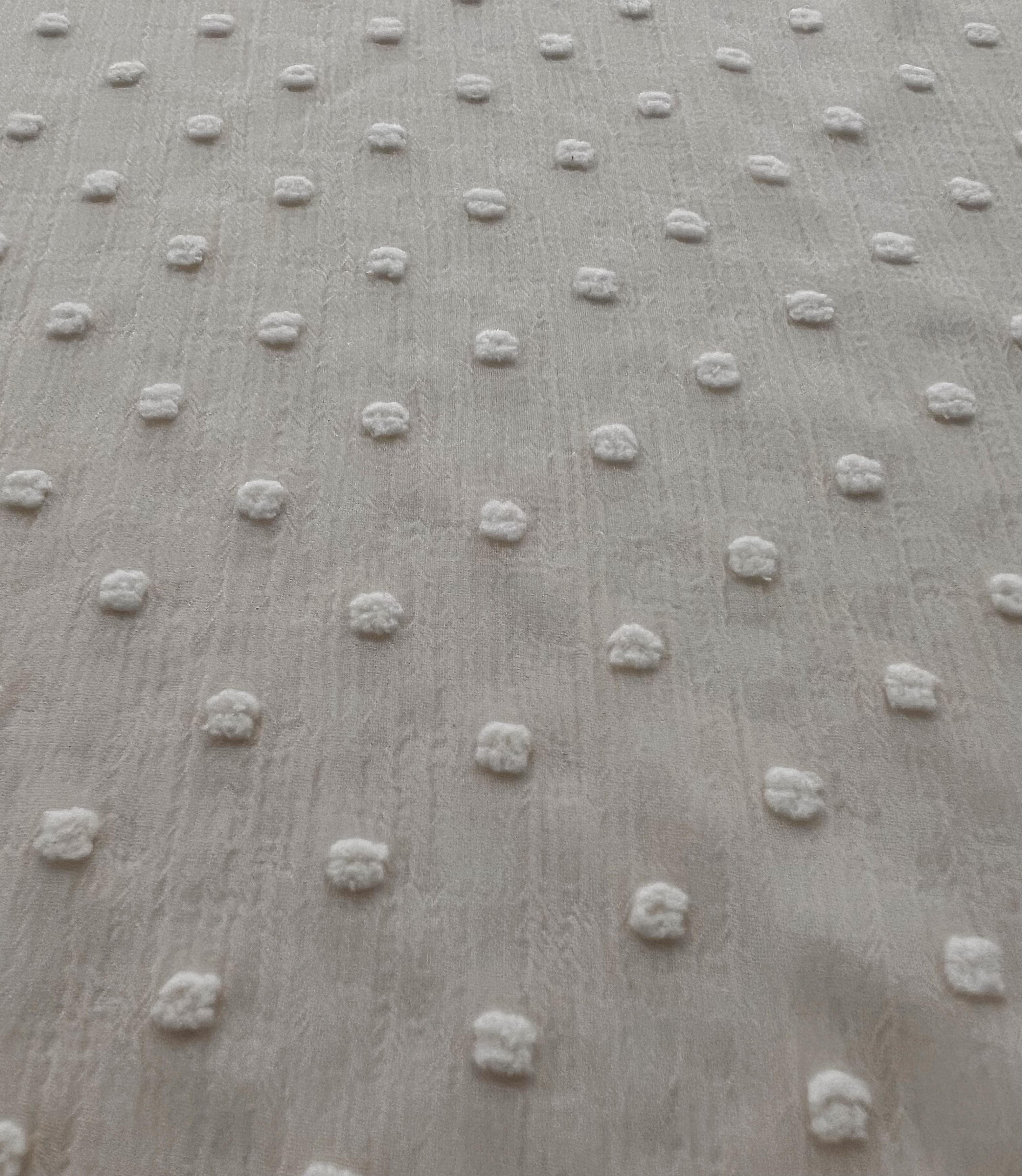 Clip Dotted Chiffon in Cream