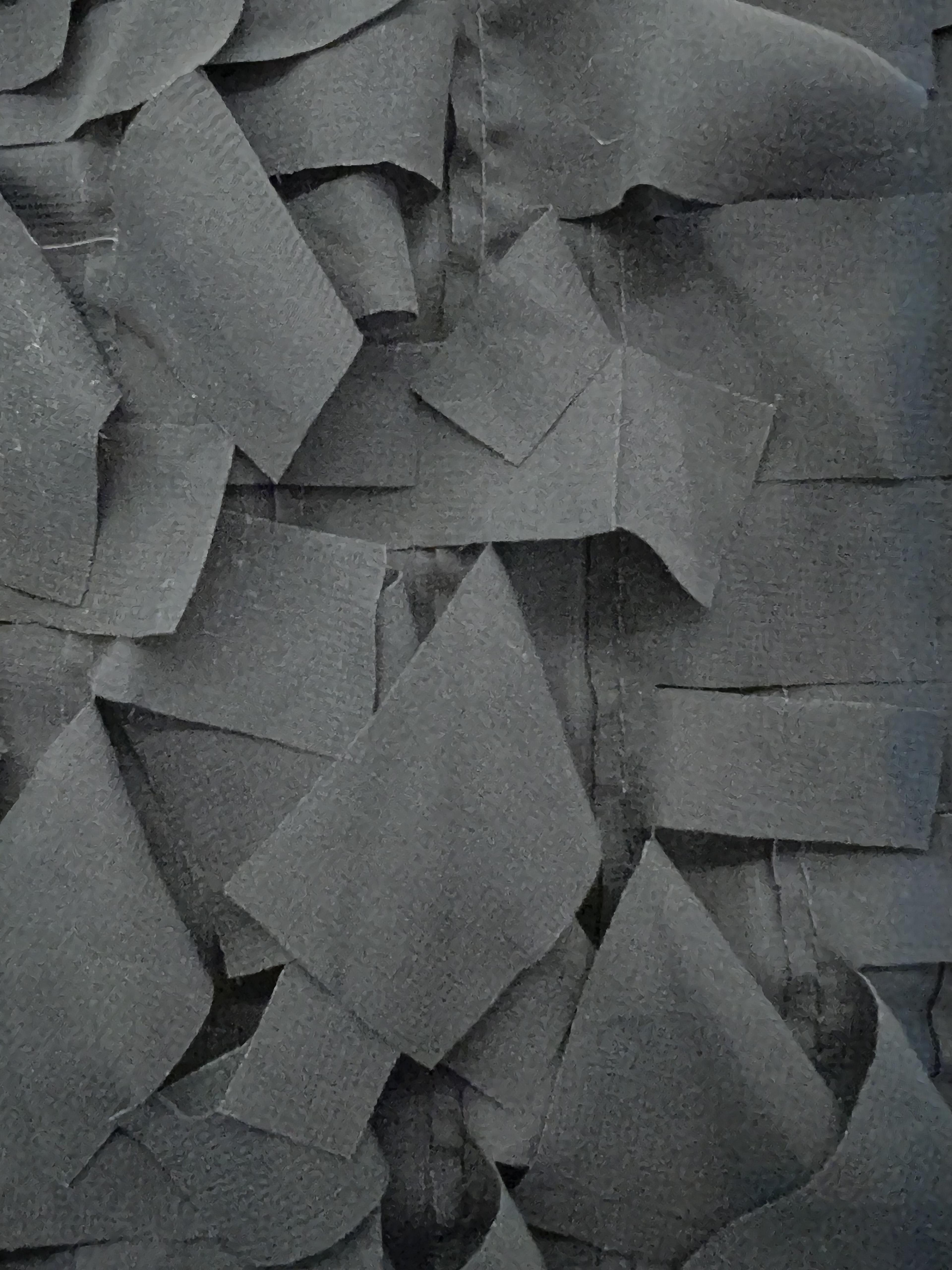 Laser Cut Polyester Georgette Rectangle Fringe