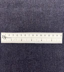 Loro Piana Wool and Cashmere Herringbone in Midnight