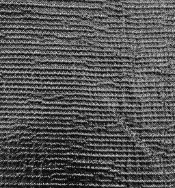 Silk Wool & Lurex Crepé in Black 