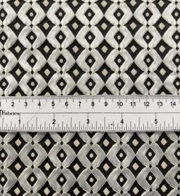 Wrap Stretch Geometric Brocade
