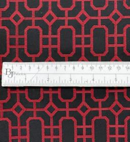 Wool Blended Geometric Brocade 