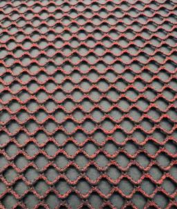 Rust Metallic Foiled Polyester Fishnet 