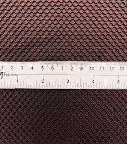 Rust Metallic Foiled Polyester Fishnet 