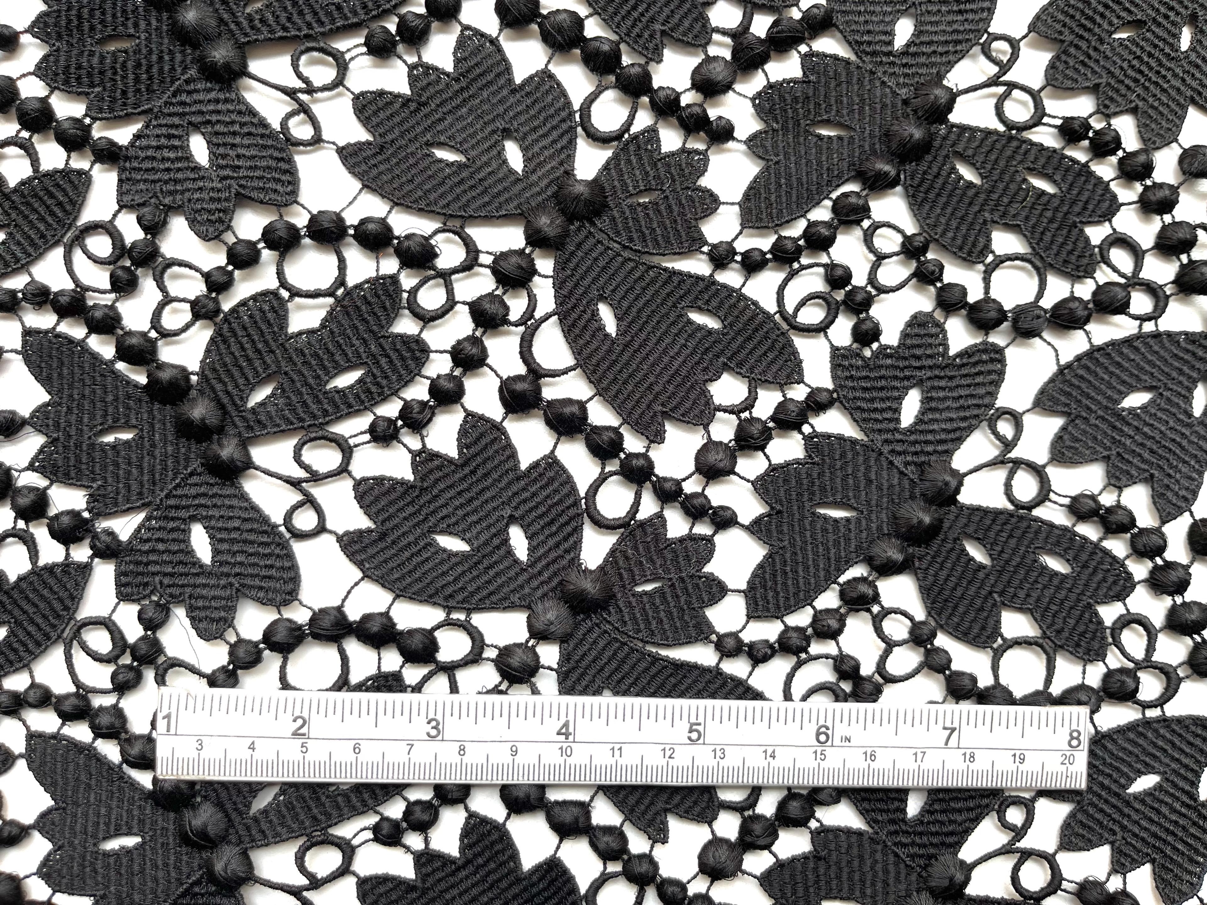 Made in Switzerland 100% Rayon Guipure Lace