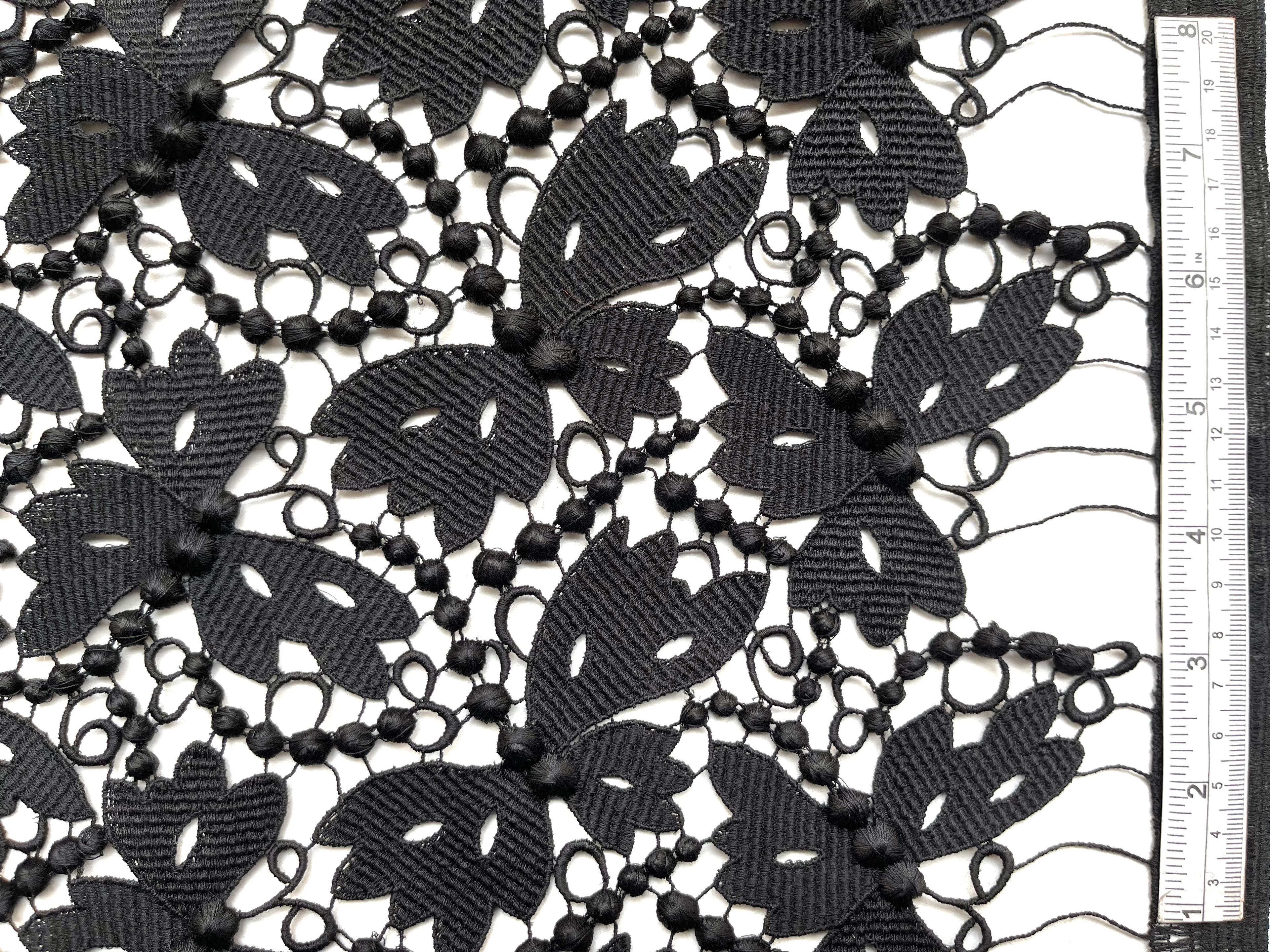 Made in Switzerland 100% Rayon Guipure Lace