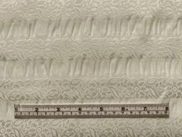 Silk Seersucker Jacquard in Off White 