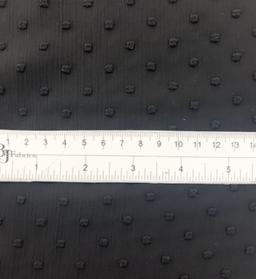 Clip Dotted Chiffon in Black