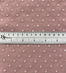 Clip Dotted Chiffon in Pink