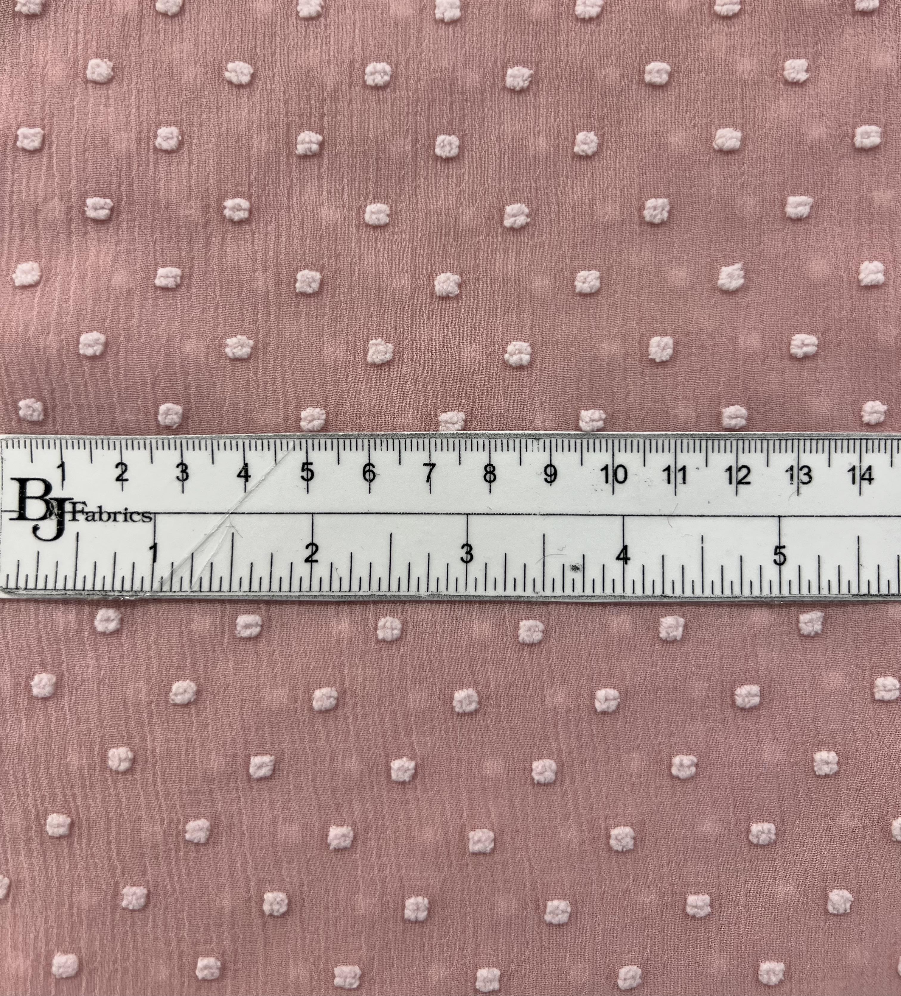 Clip Dotted Chiffon in Pink