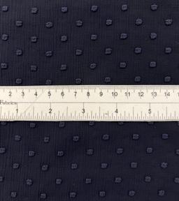 Clip Dotted Chiffon in Navy