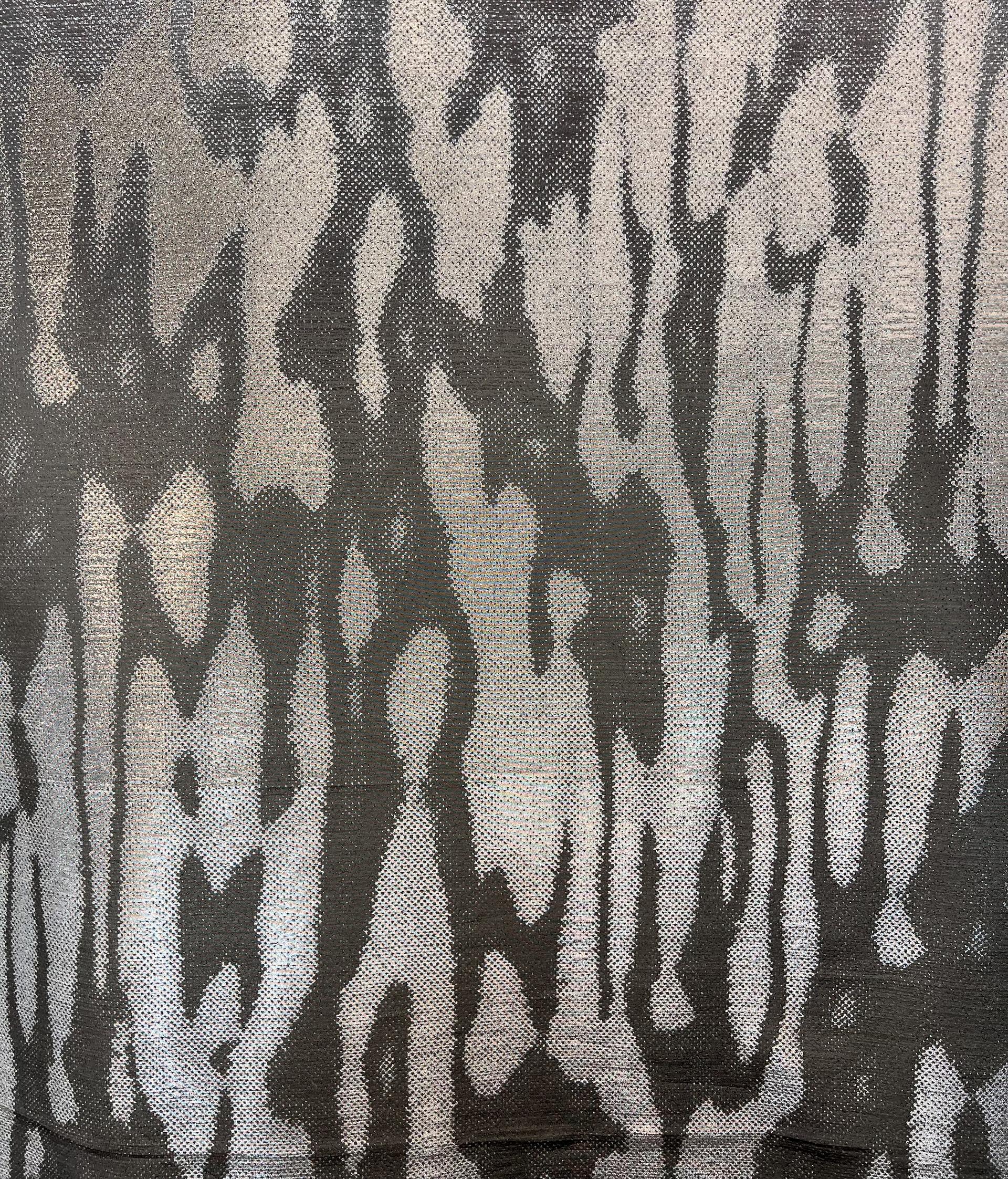 Metallic Shadow Brocade In Silver 