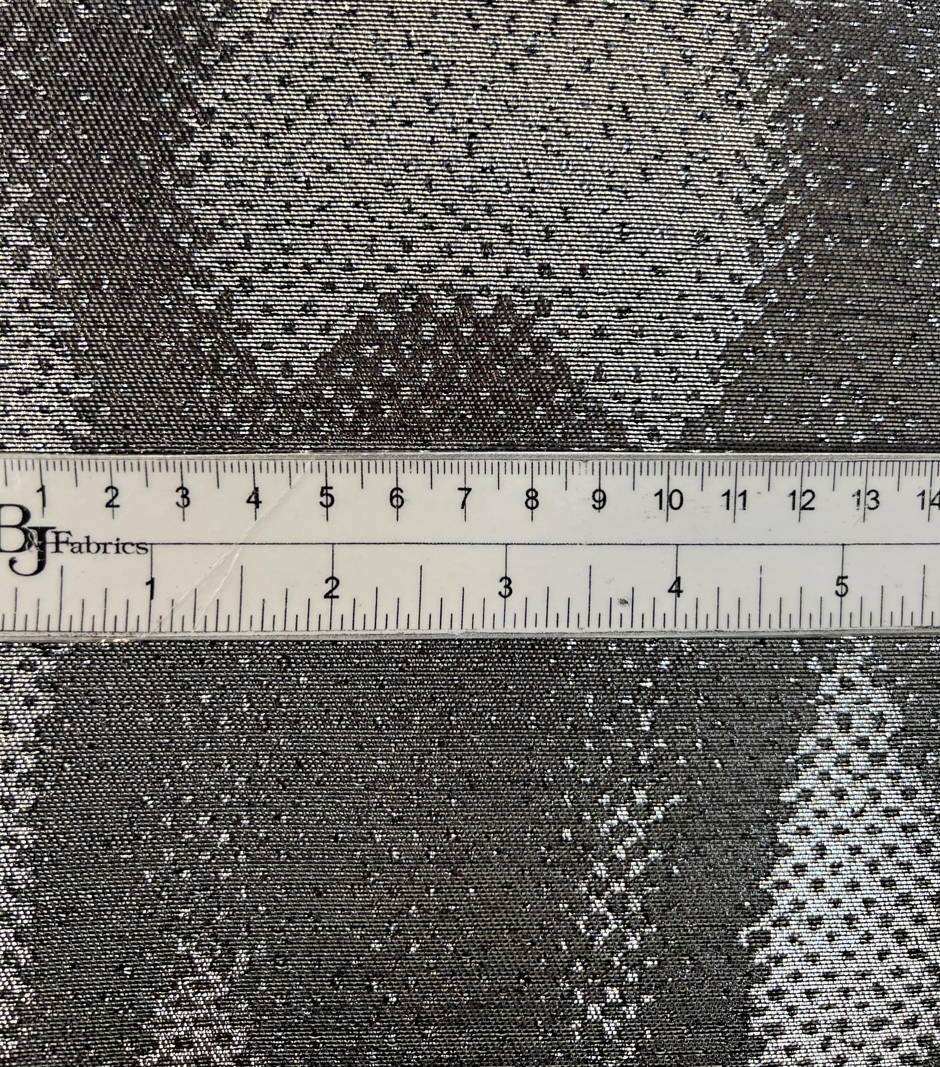 Metallic Shadow Brocade In Silver 