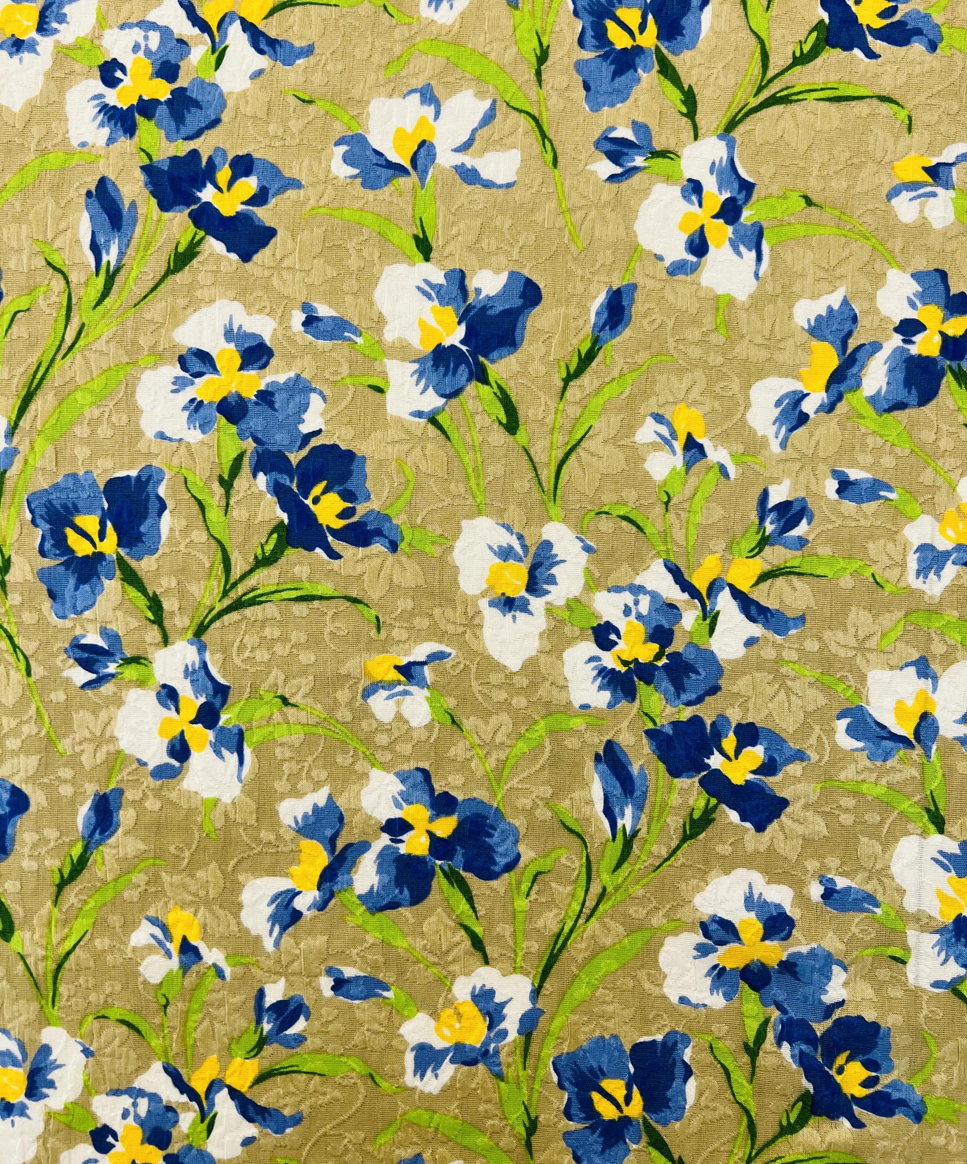 100% SILK PRINTED MATELASSE