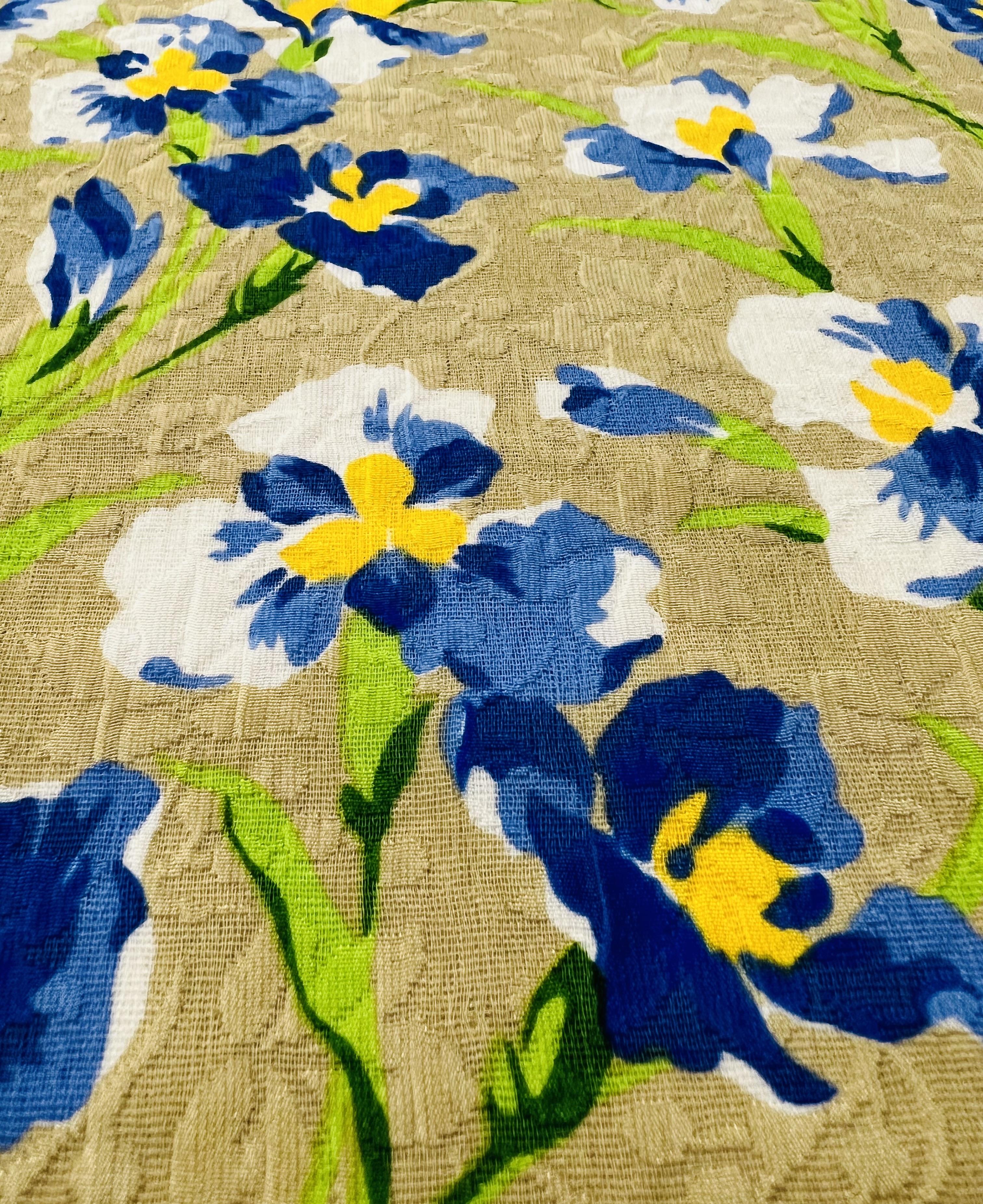 100% SILK PRINTED MATELASSE