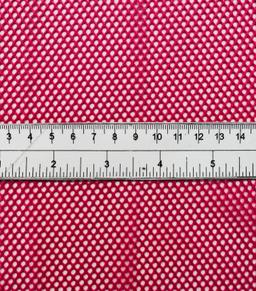 Metallic Silver Foiled Mesh in Bubble Gum Pink