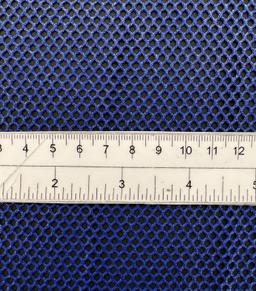 Metallic Silver Foiled Mesh in Royal Blue