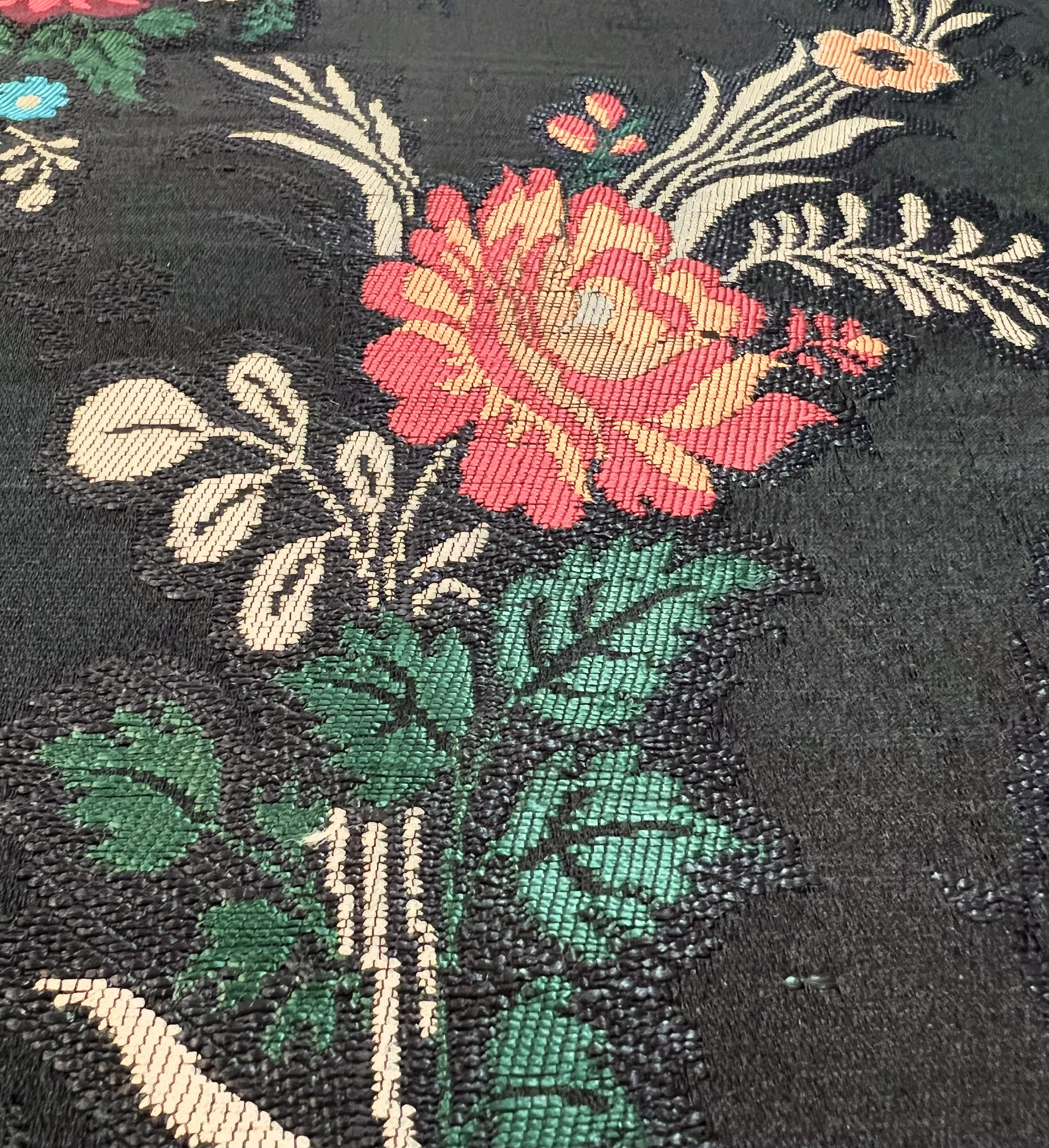 Handloom Brocade in Black