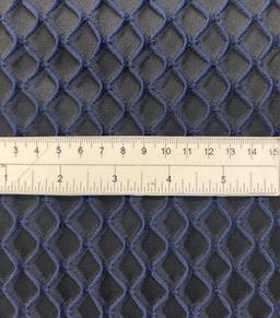 Birdseye Cloqué in Navy