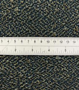 Opalescent Stretch Metallic Brocade in Teal/Bronze