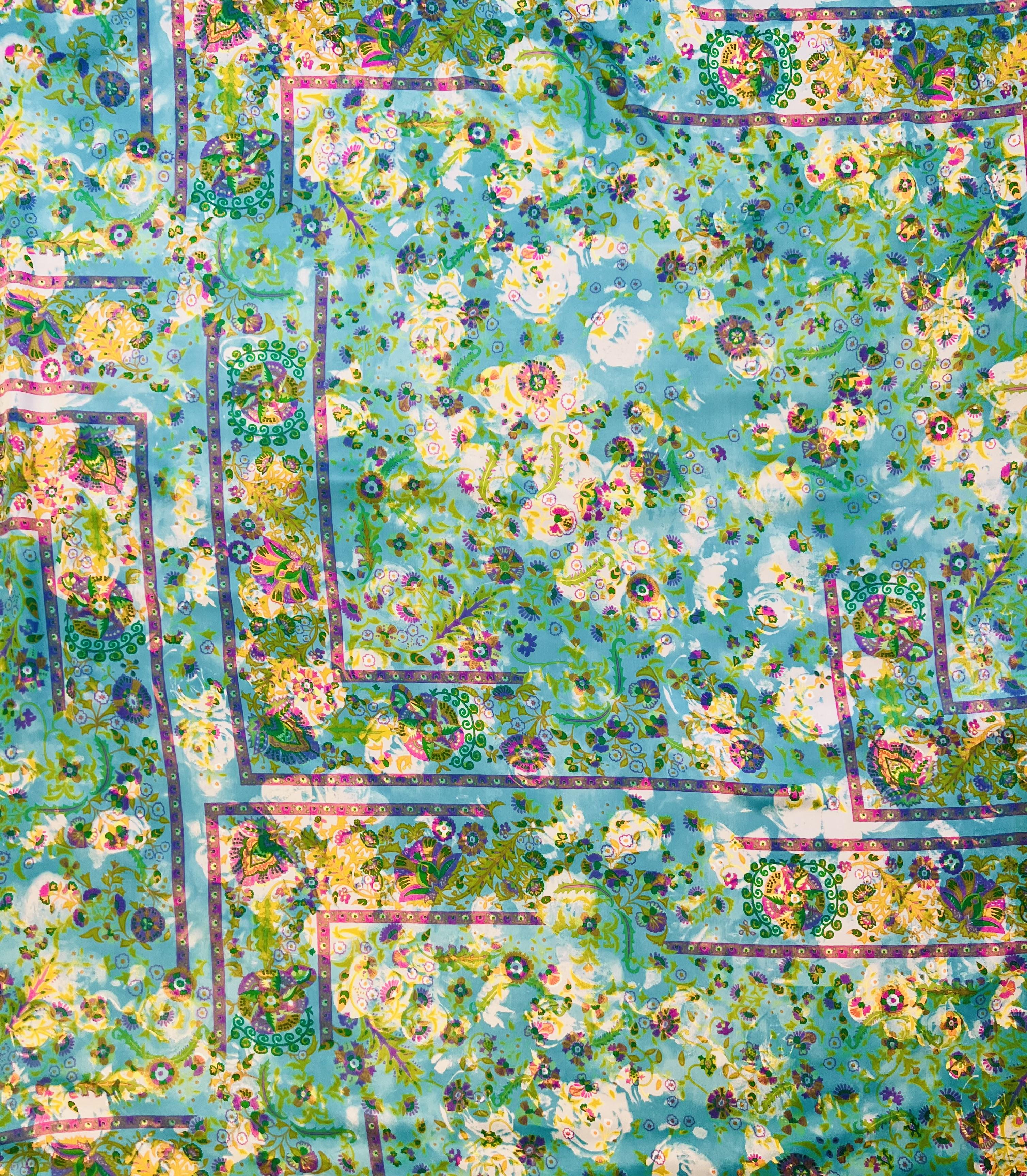 Printed Silk Charmeuse 