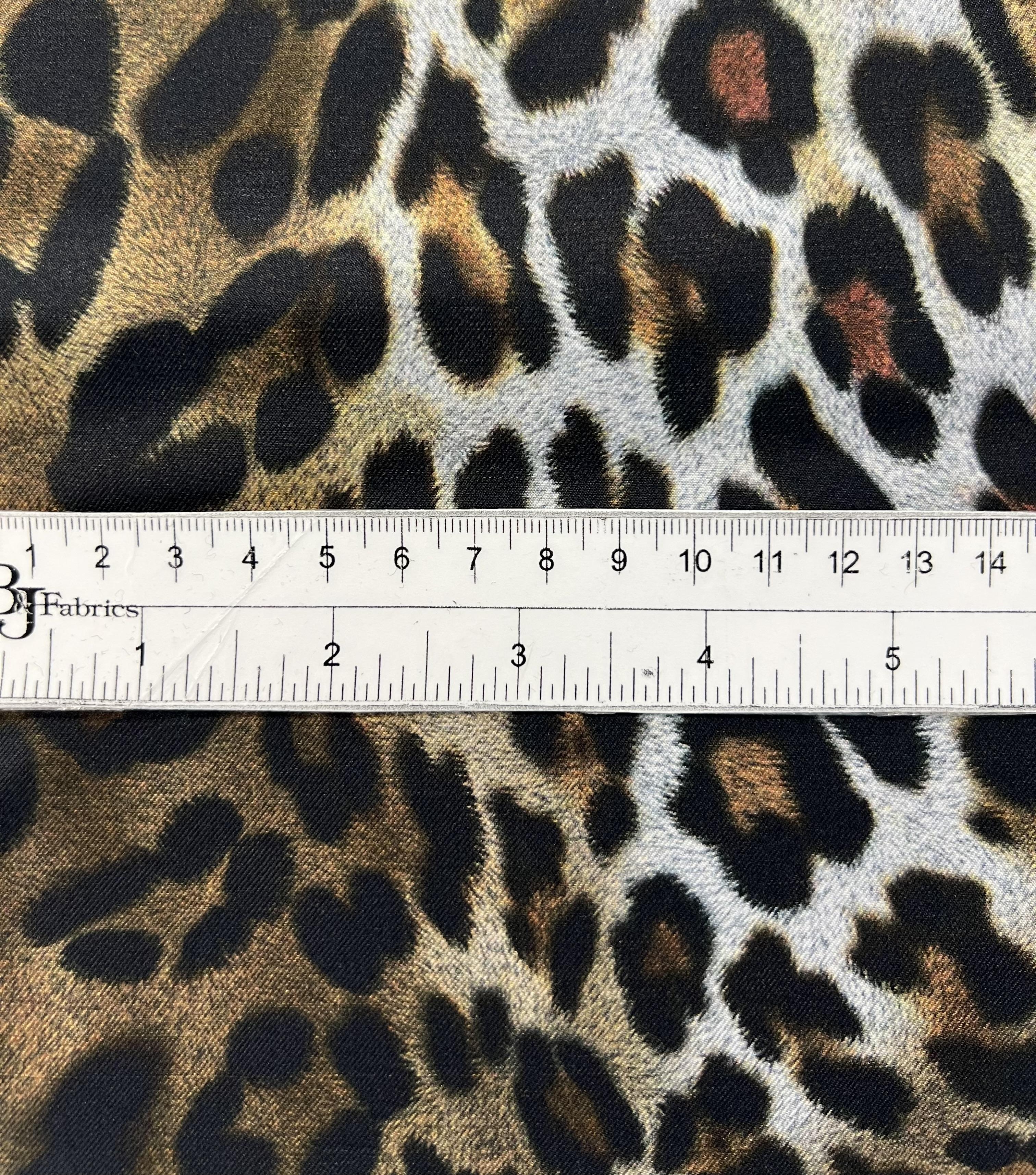 Printed Silk Twill Leopard