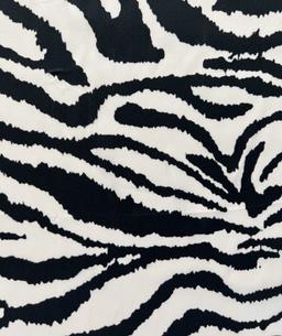 Printed Silk Charmeuse in Zebra