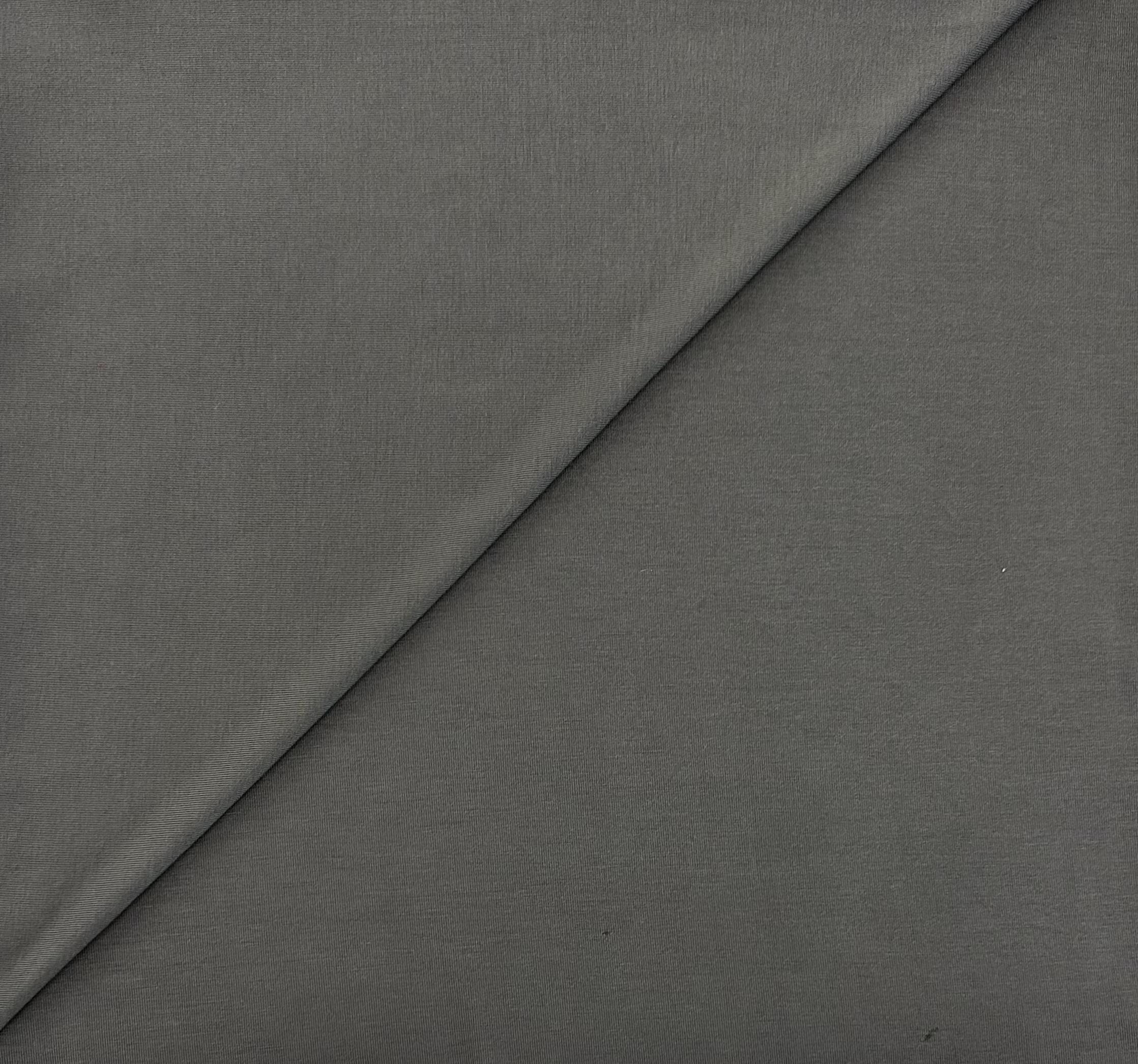 Sustainable Rayon Of Bamboo Spandex Jersey in Charcoal