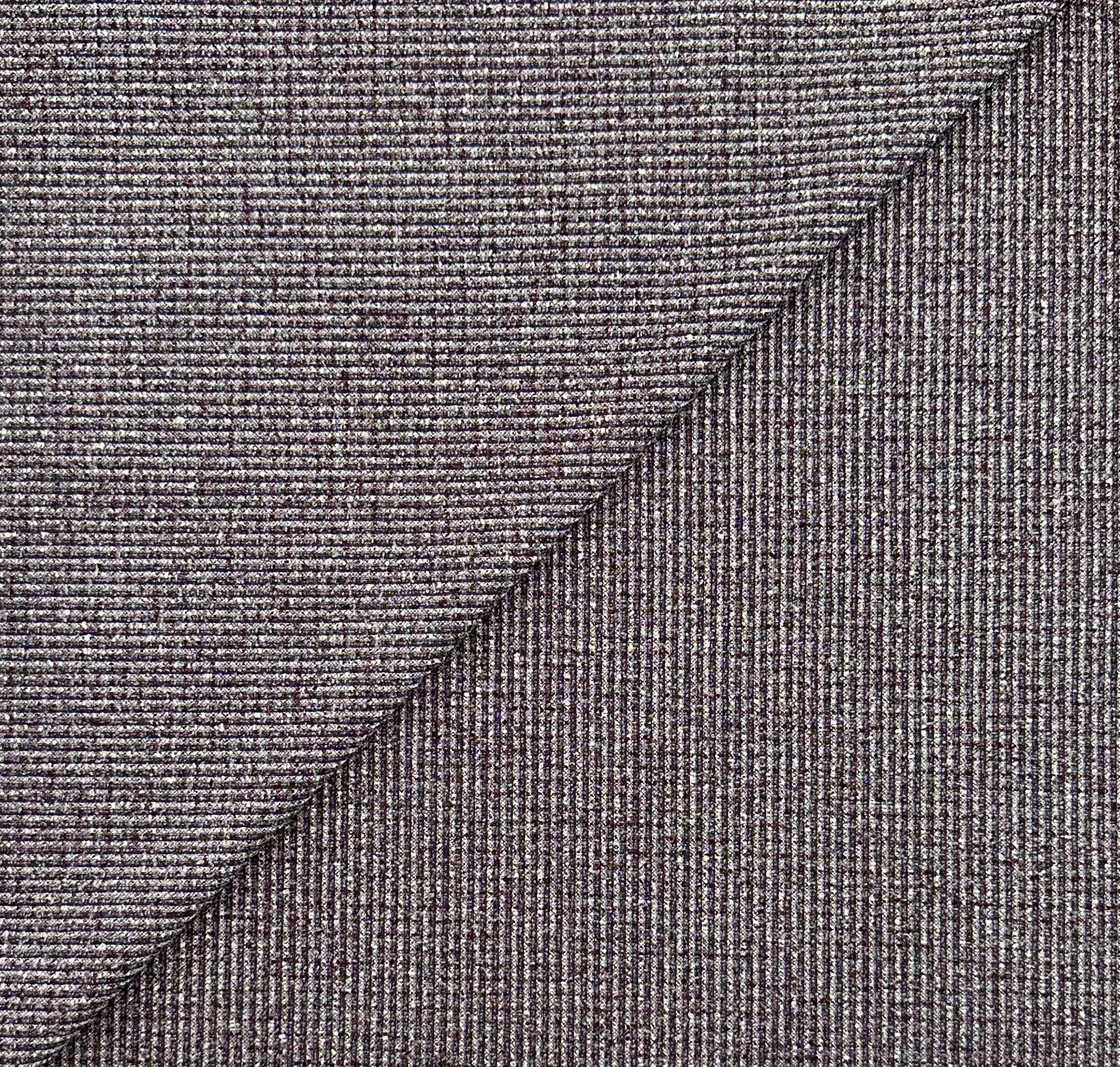 Italian Virgin Wool Silk Novelty Suiting in Grape