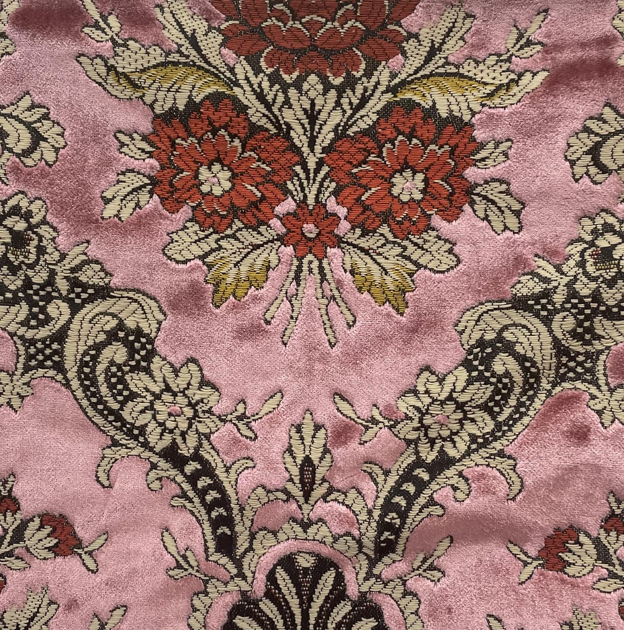 Made in Italy Cotton/Rayon/Polyester Cut Velvet