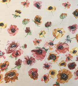 Printed Silk Satin Chiffon with Floral Degradé