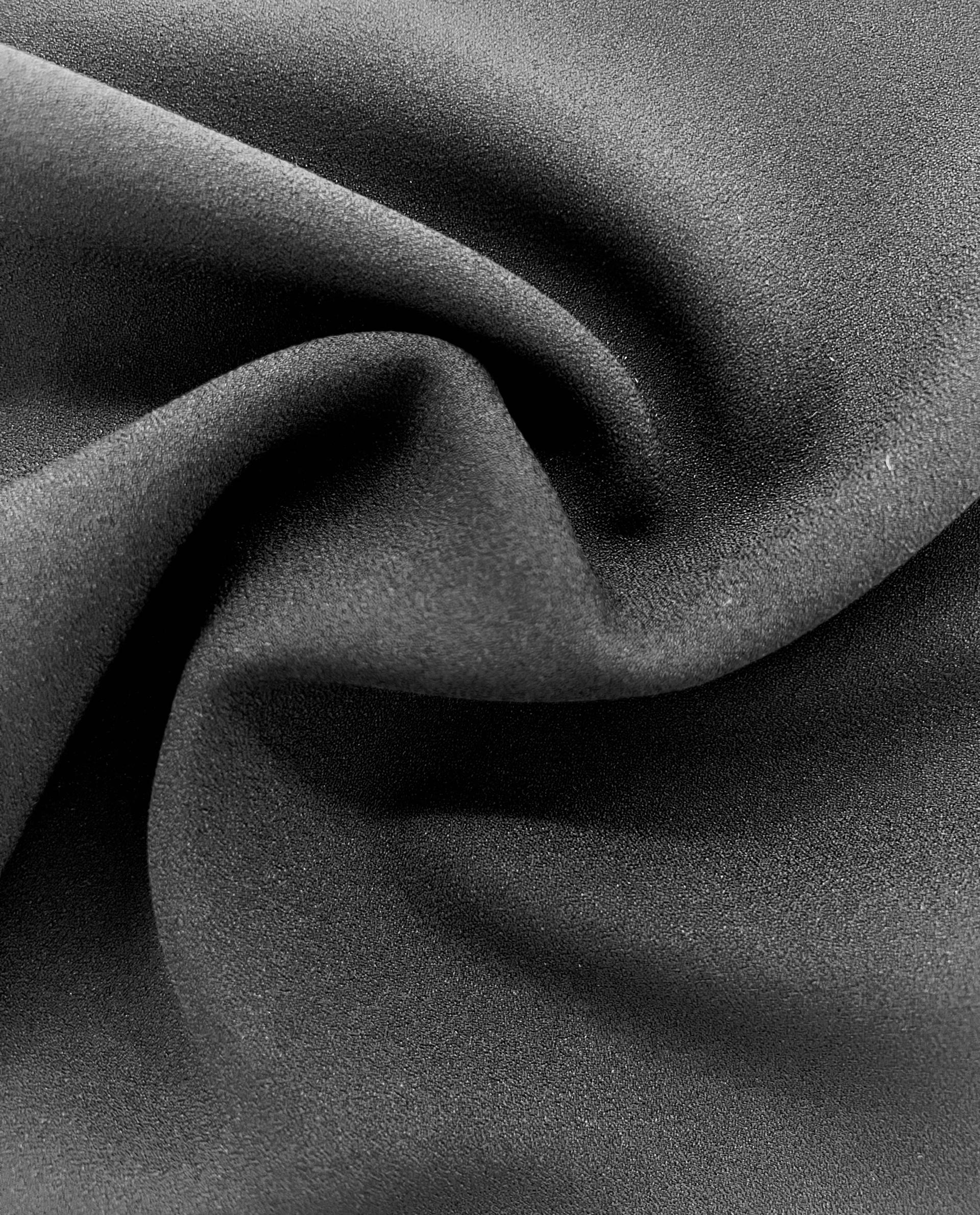 Rayon Crepe in Black