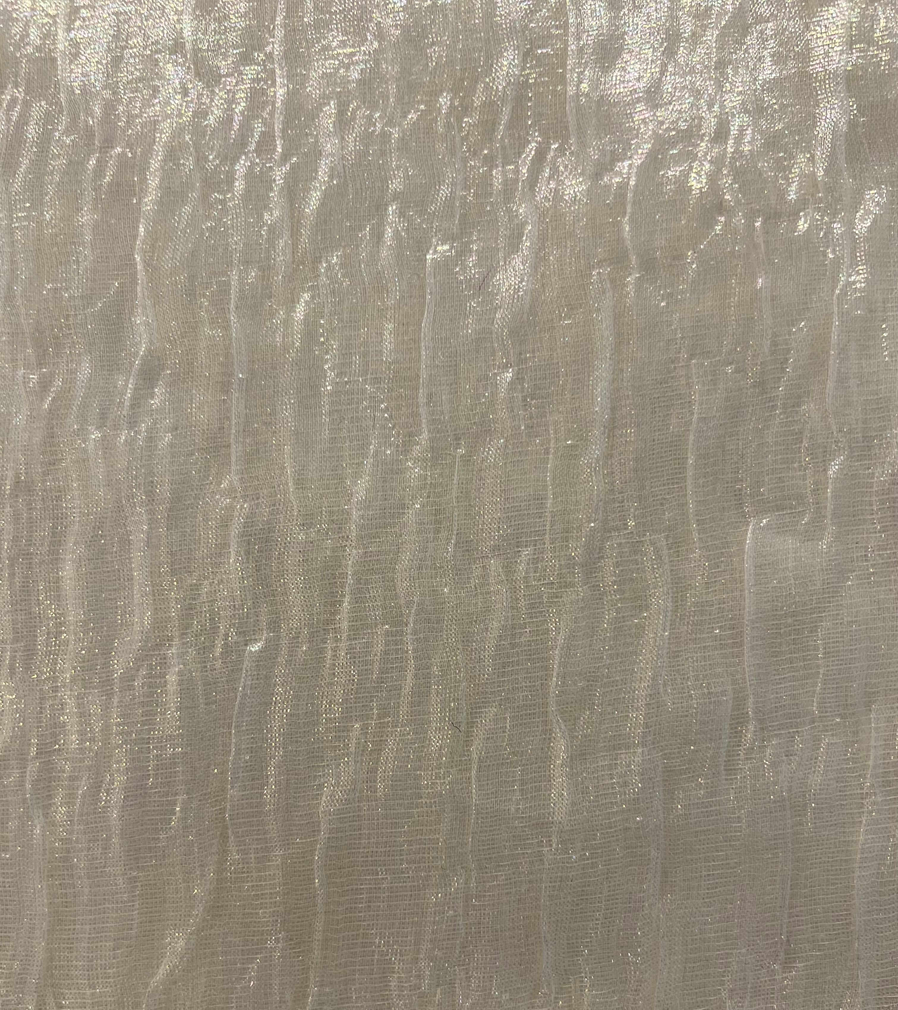 Silk-Blend Pucker Opalescence Lame