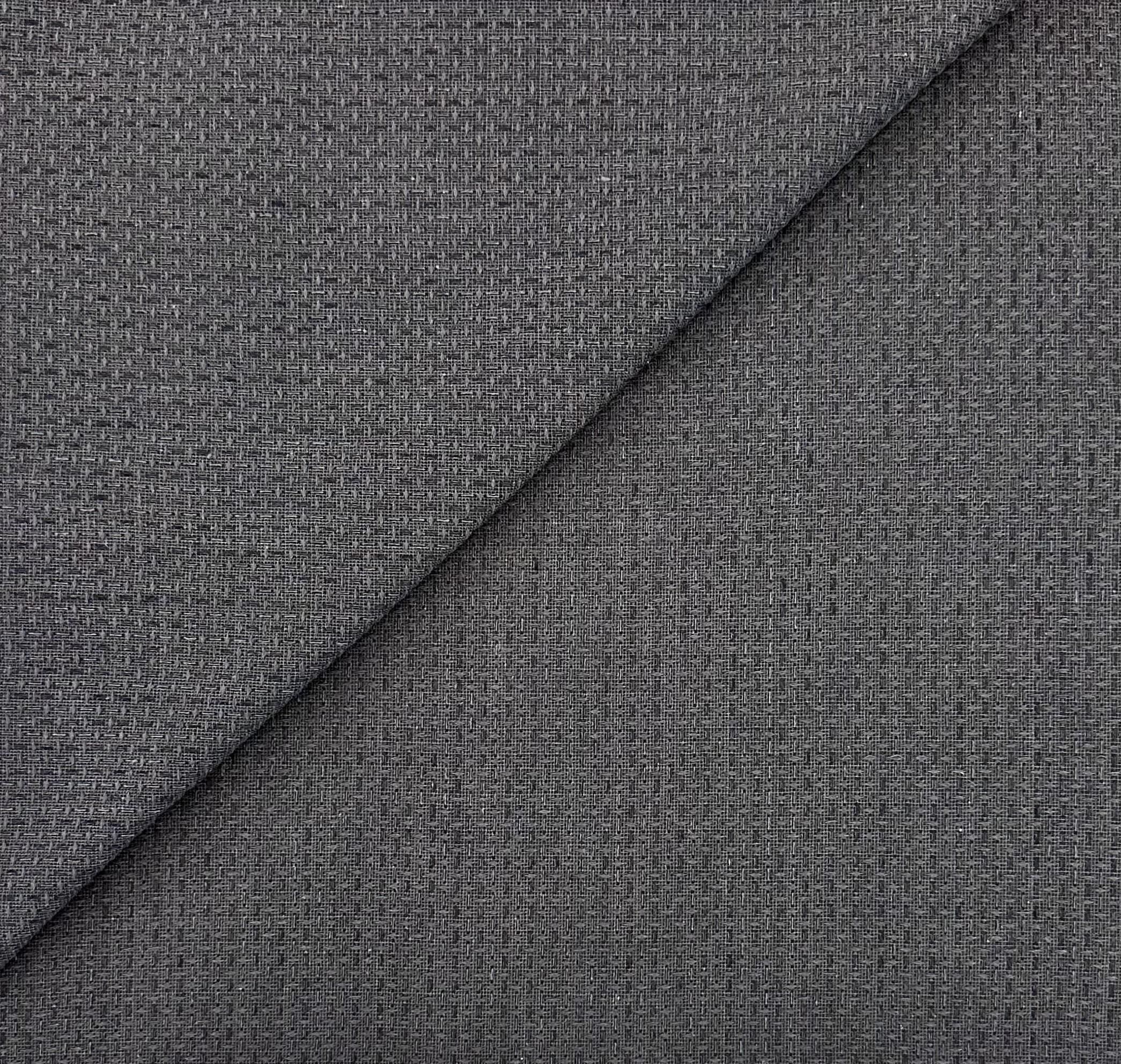 Woven Cotton Novelty in Coal