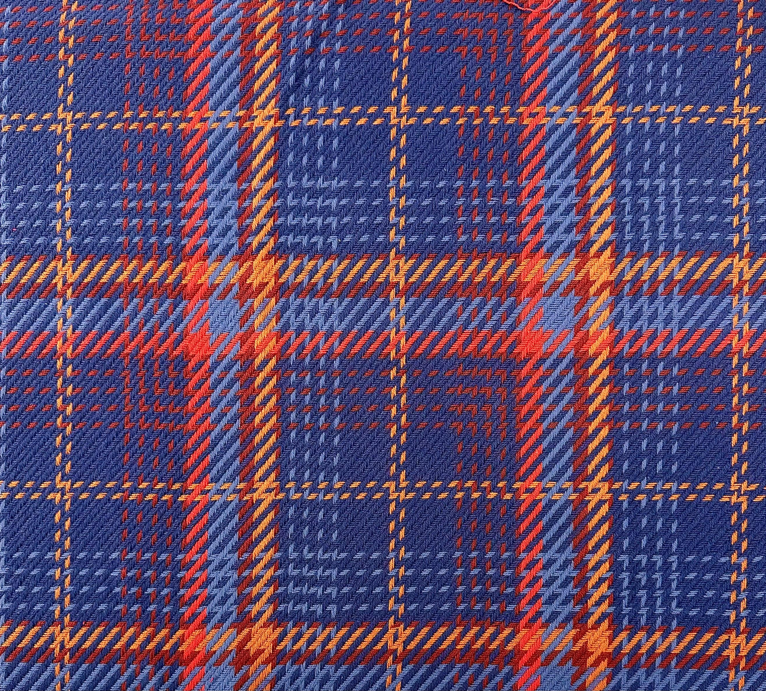 Blanket Cotton Plaid in Navy