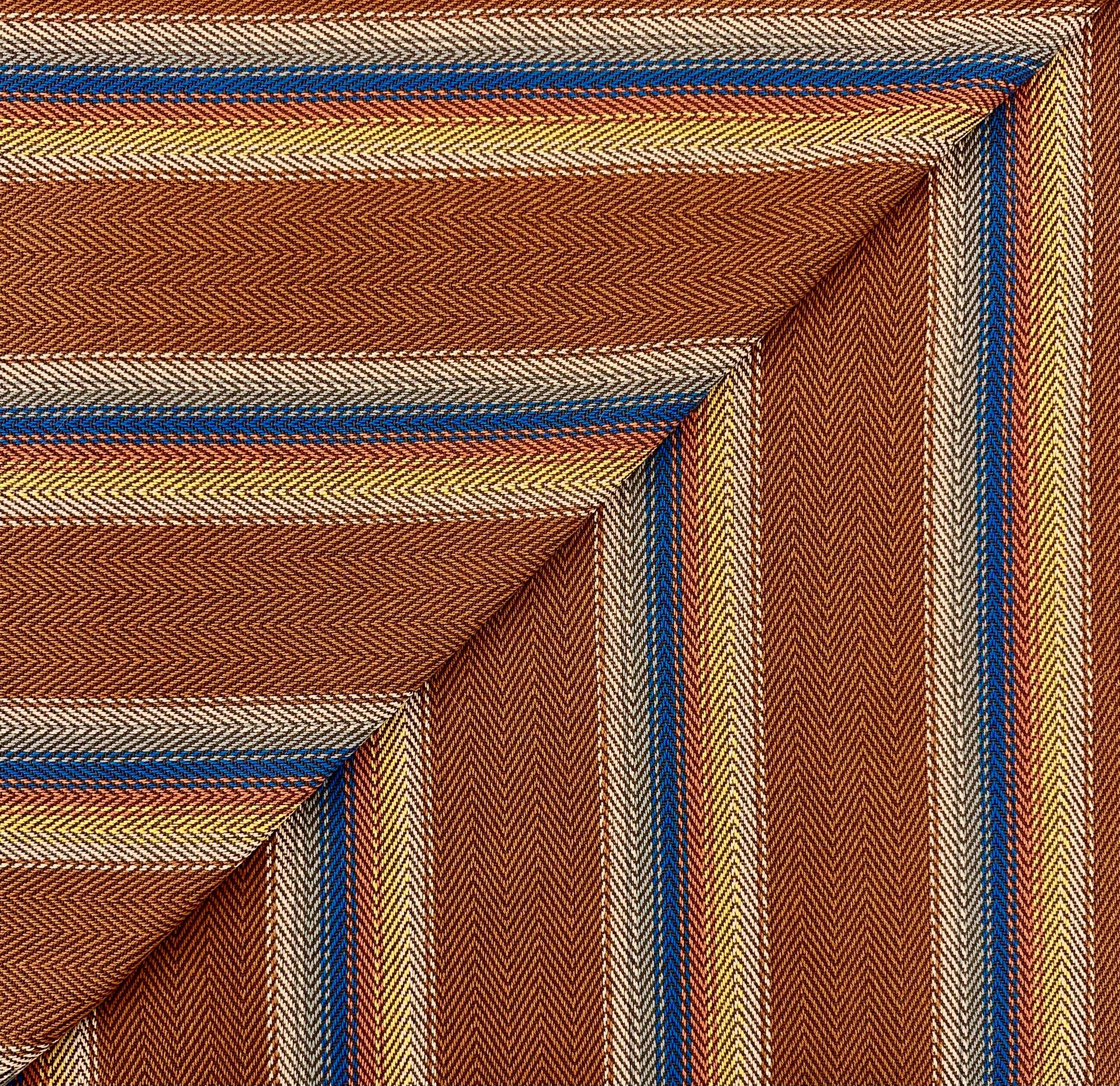 Blanket Cotton Stripe in Sienna