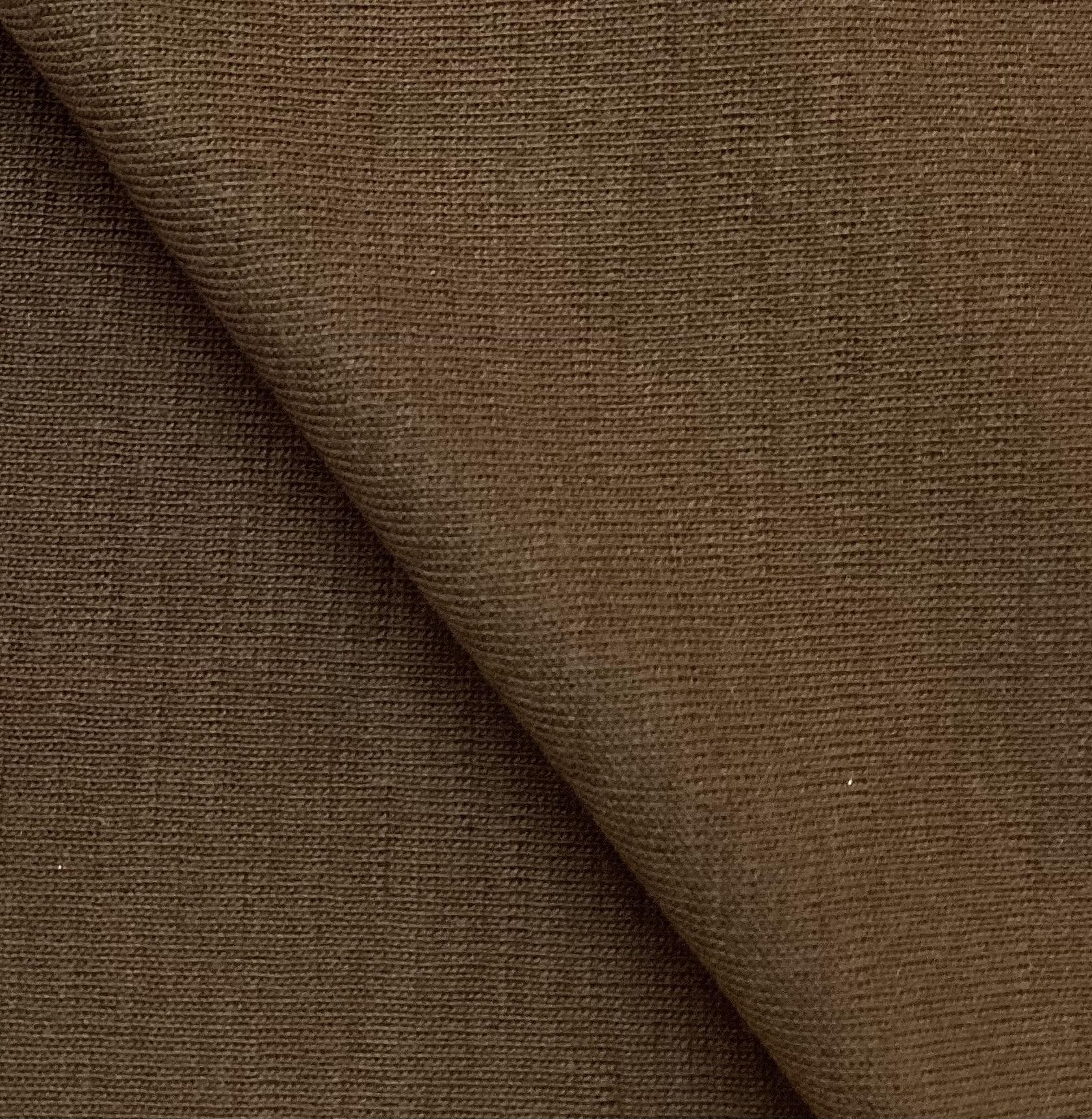 30% Wool 70% Acrylic Tubular Rib Knit In Chocolate 