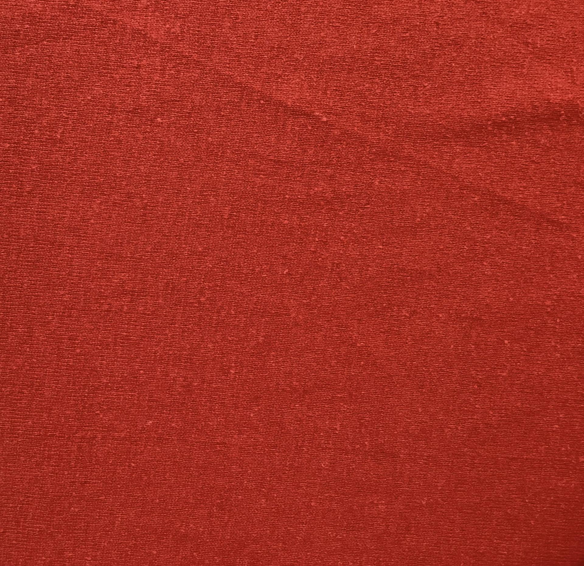 Organic Hemp & Cotton Jersey In Ruby 