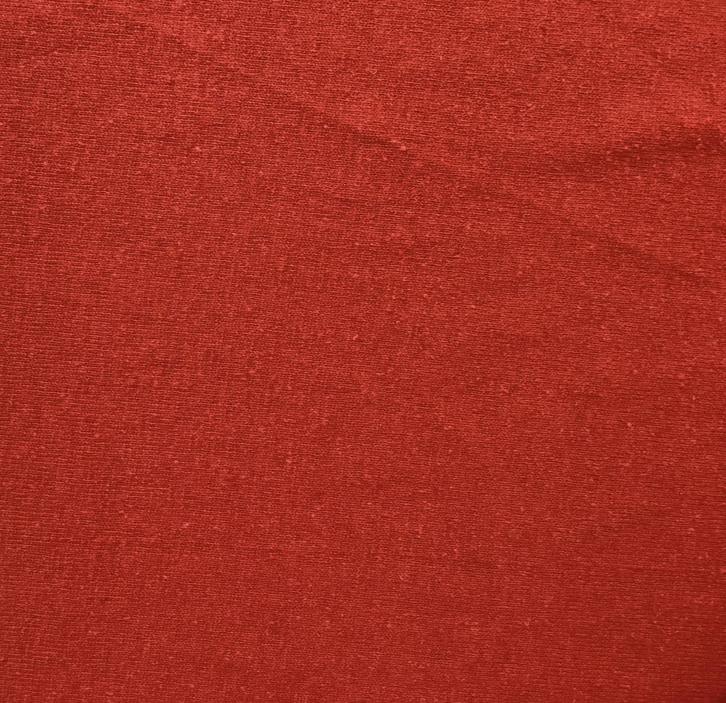 Organic Hemp & Cotton Jersey In Ruby 