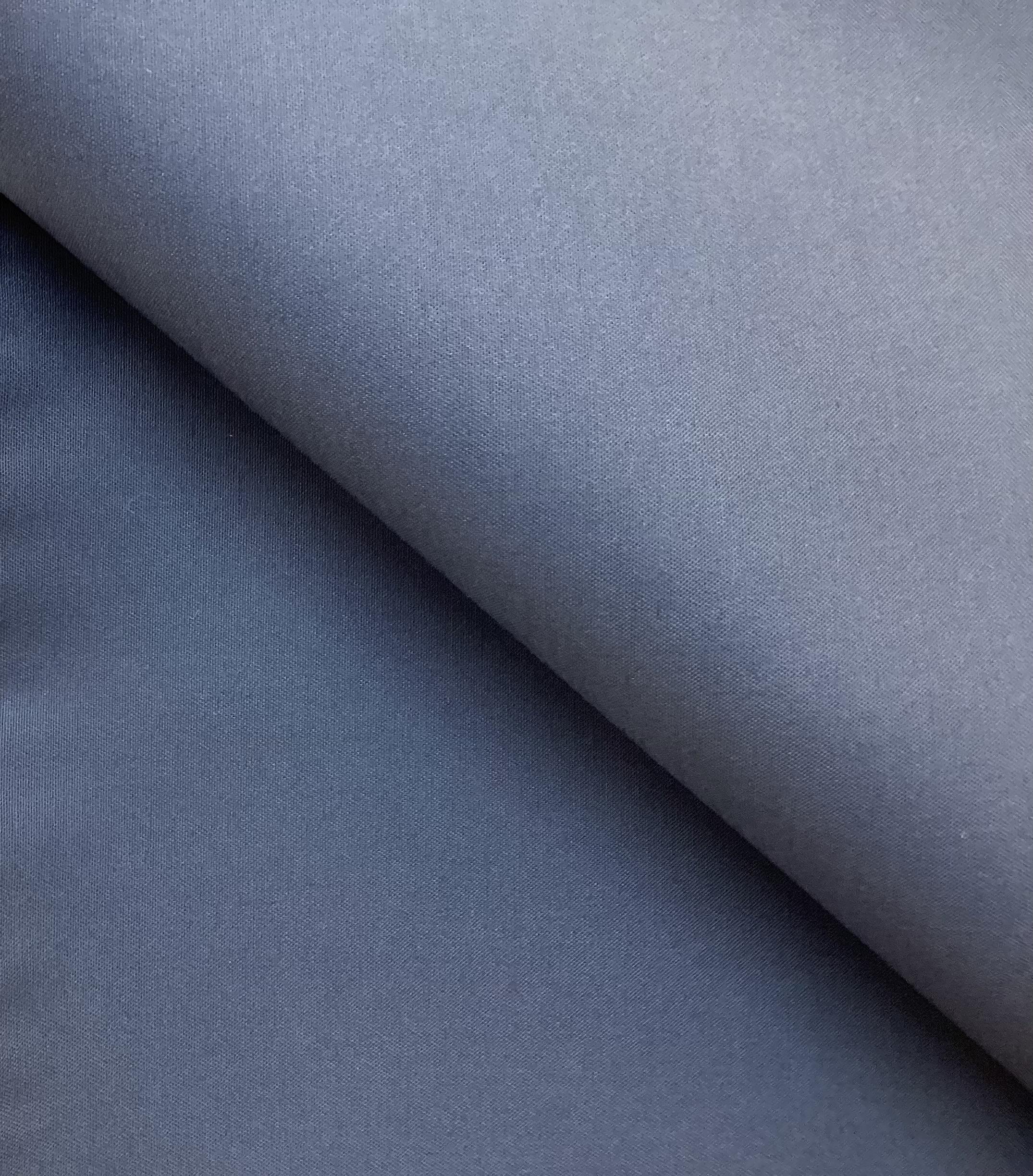 Heavy Stretch Cotton Suiting In Steel Blue 