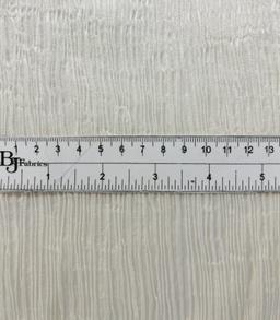 Crinkle Triacetate Cupro Charmeuse in Off White