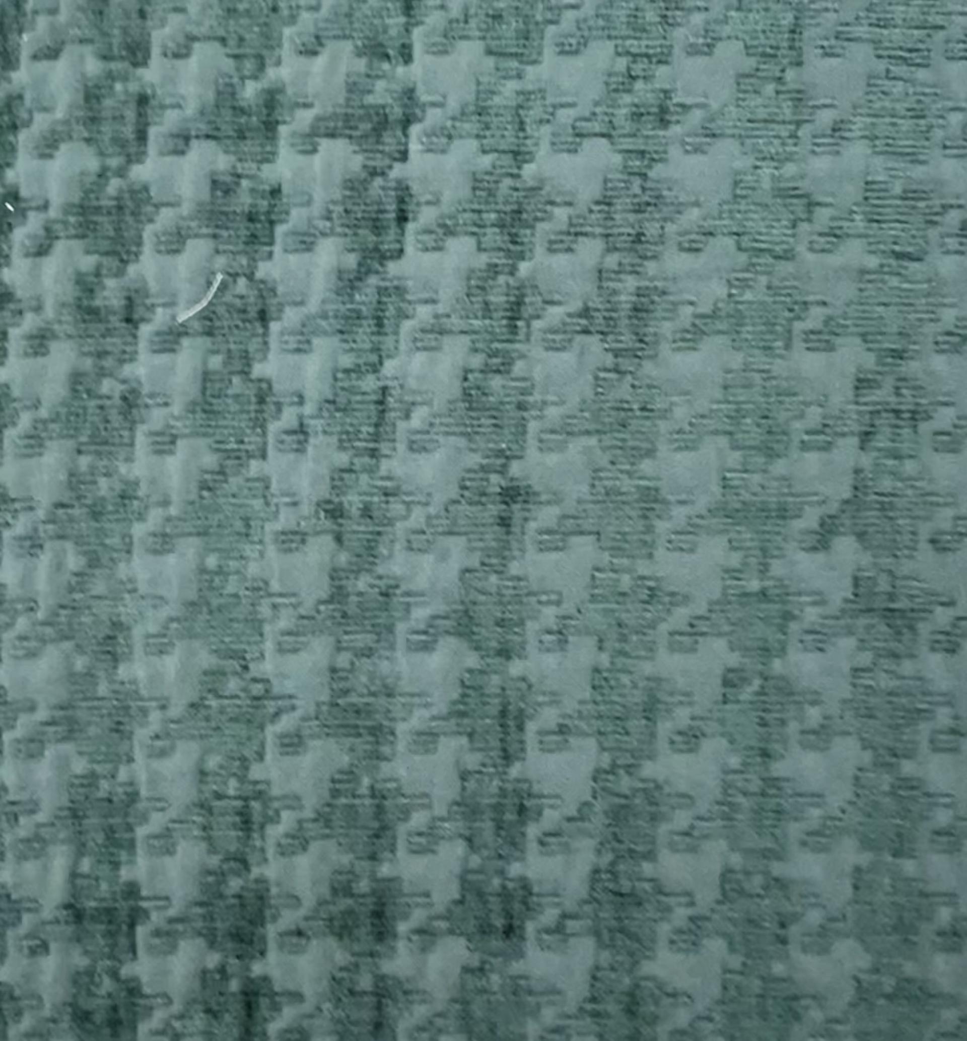 Houndstooth Chenille Brocade in Spruce Green