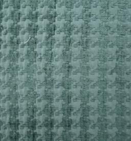 Houndstooth Chenille Brocade in Spruce Green