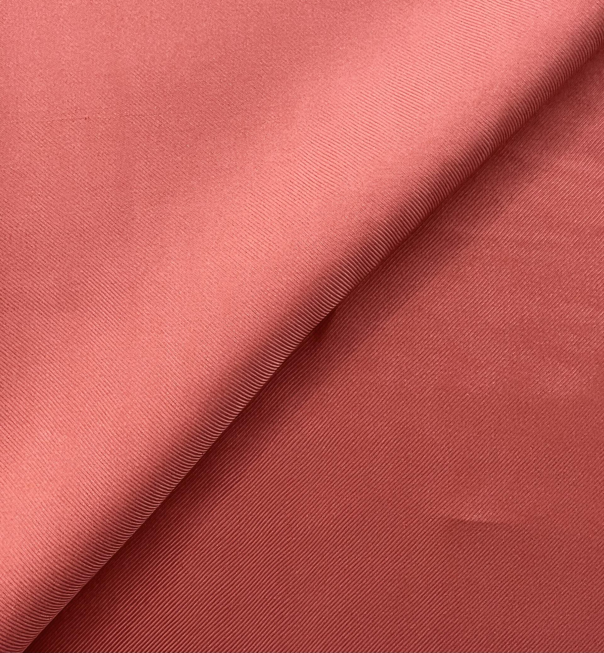 Silk Twill in  Coral