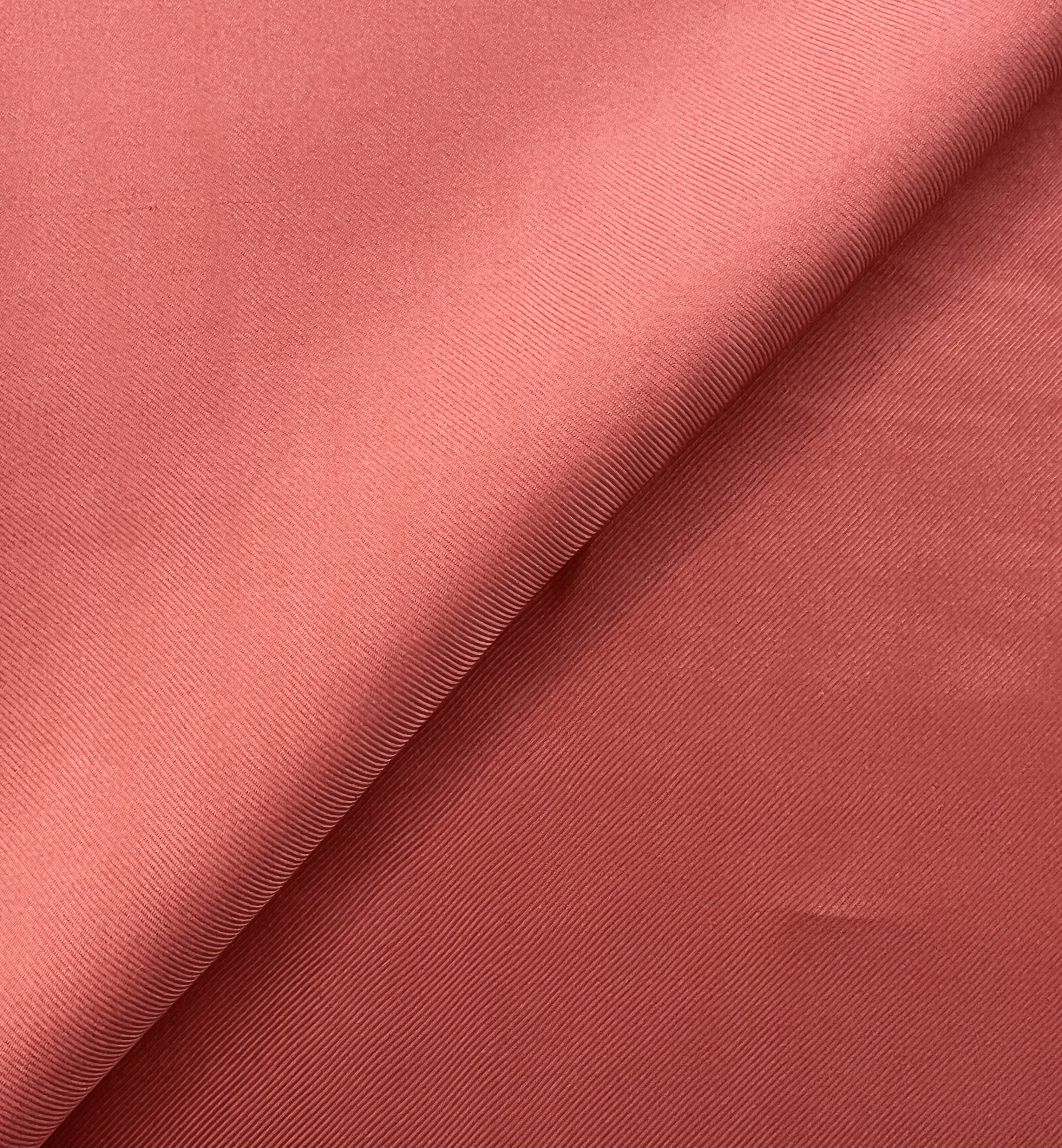 Silk Twill in  Coral