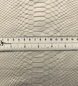 Silk & Nylon Embossed Reptile in Cream