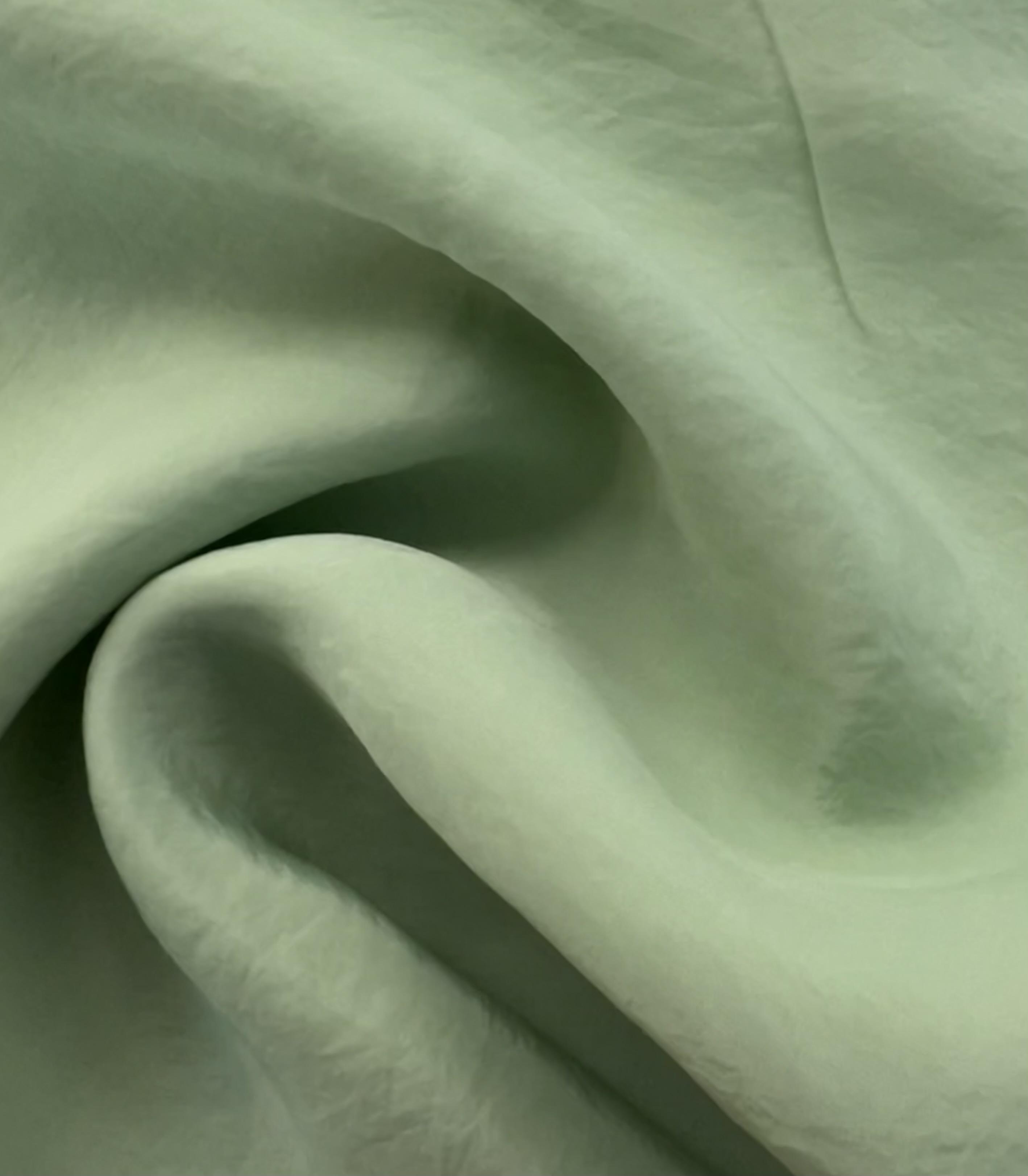 ITALIAN CRINKLE CUPRO NYLON IN SEAFOAM