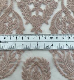 EMBROILED NYLON ORGANZA IN BLUSH NUDE